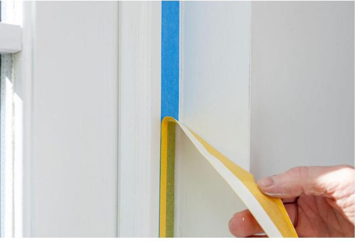 Produktbild tesa 4460 2in1 Präzisionskrepp, doppellagiges Malerband, UV- und wetterbeständig, 25mm x 25m (25 mm)