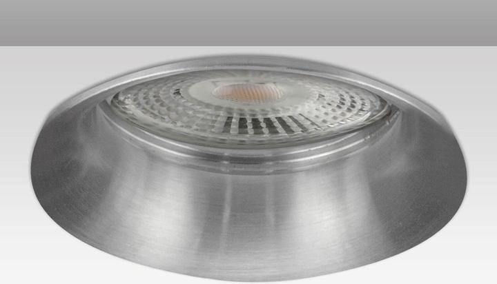 Produktbild Isoled Einbaurahmen Slim rund, Lochausschnitt 63,5mm, DN69, Alu gebürstet, für GU10/MR16 Spots