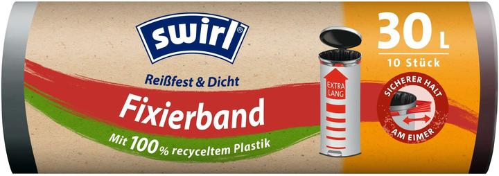 Swirl Fixing tape garbage bag (10x, 30 l)