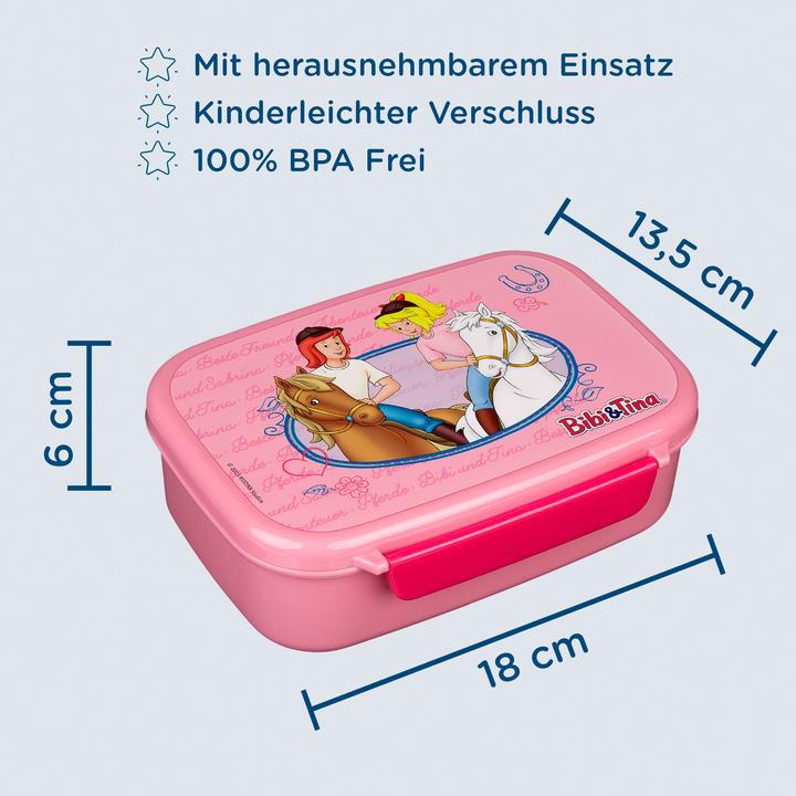 Produktbild Scooli Lunchbox Bibi und Tina Hellrosa/Pink