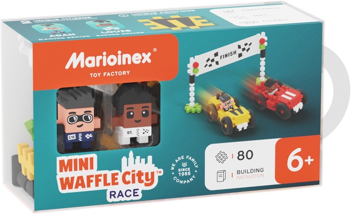 Marioinex Klocki Mini Waffle 80 Race Elements