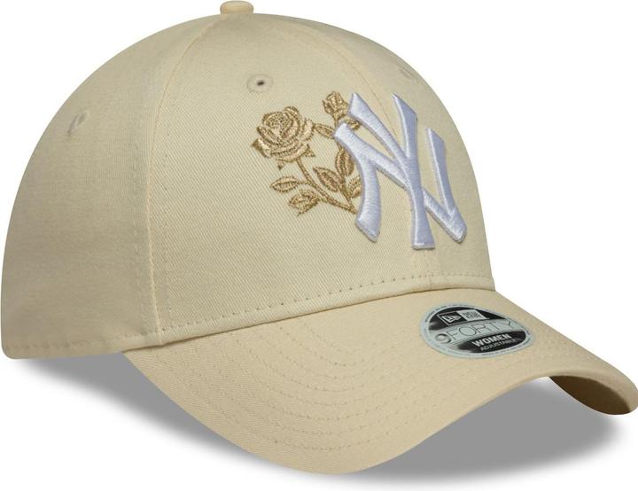 Actual product image New Era 9Forty Damen Cap - Roses New York Yankees Beige