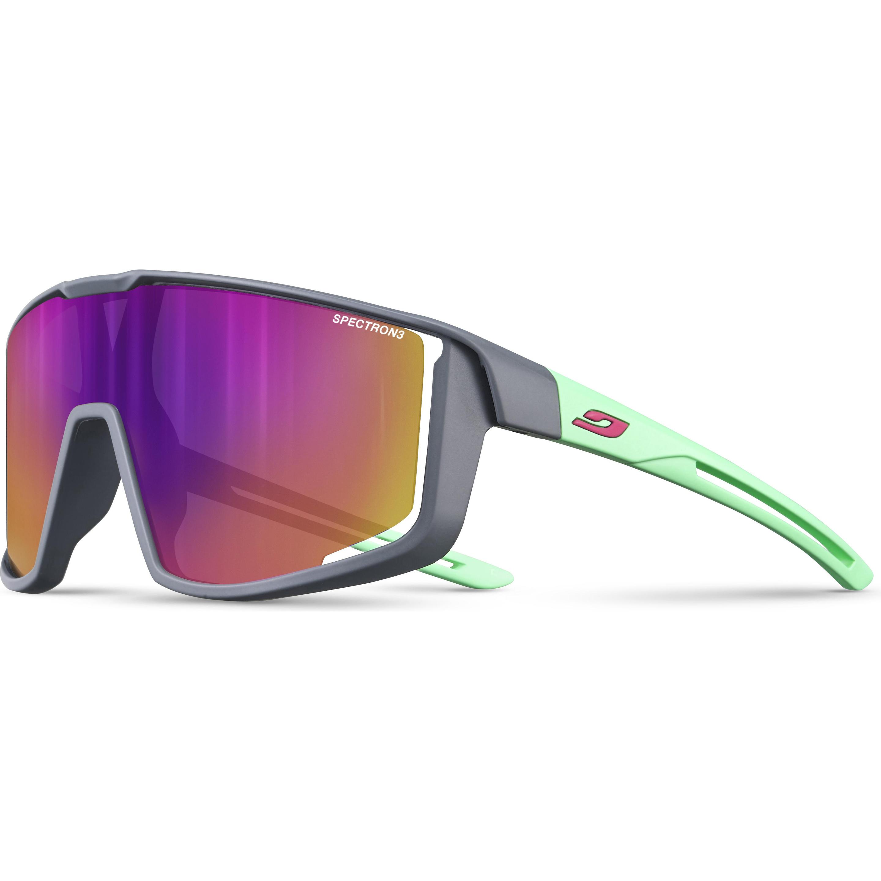 Julbo, Herren, Sportbrille, Spectron 3 (Anthracite, Green, Pink), Grau