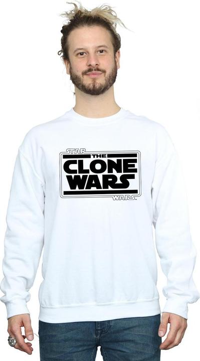 Actual product image Star Wars Mens Clone Wars Logo Sweatshirt (L)