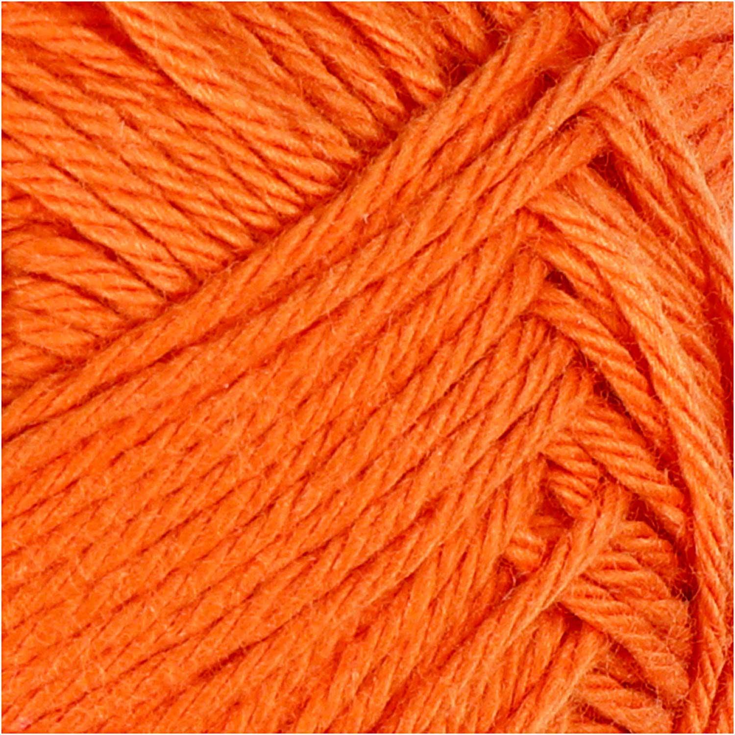 Thumbnail - Creativ Company Katoengaren, Oranje, 50gr, 170m, Garn + Wolle, Orange