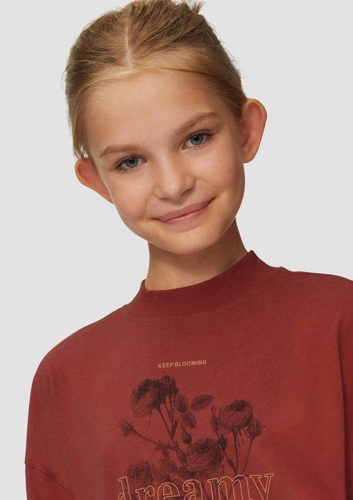 Actual product image S.Oliver T-Shirt Langarmshirt mit gummiertem Neon-Print (134, 140)