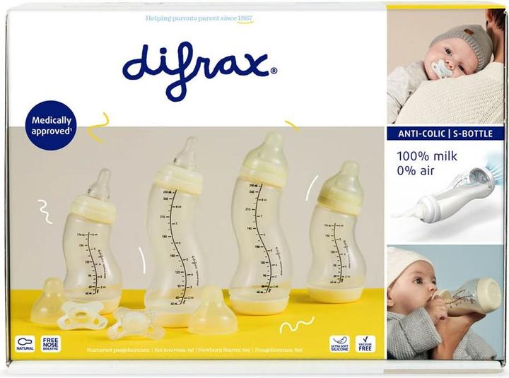 Immagine prodotto Difrax Starter set neonato 4 biberon e 2 nuggies (170 ml)