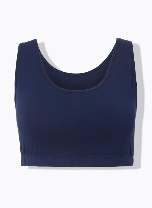 Actual product image Ulla Popken 2 Pack of Bralettes- Bow Print (pack of 2, 44 A, 42 A)
