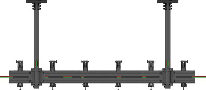 Produktbild Multibrackets Deckenhalter 3x, 30"- 42", schwarz, VESA 100x