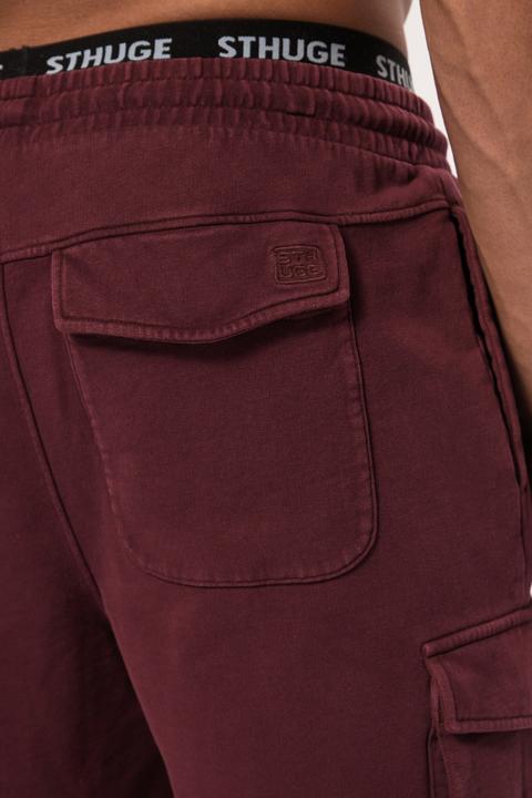 Image du produit Sthuge Bermuda cargo en molleton, avec taille élastique. Coupe Relaxed Fit. Jusqu'au 8XL. (7XL)