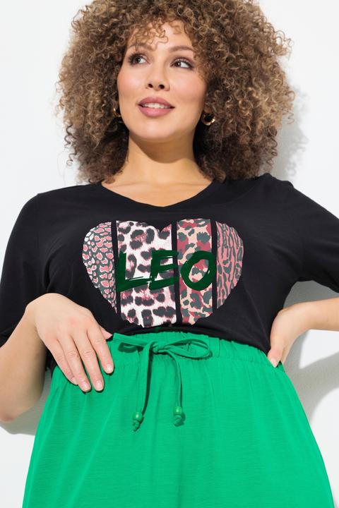 Actual product image Ulla Popken Asymmetric Flounce Panel Elastic Waist Skirt (54)