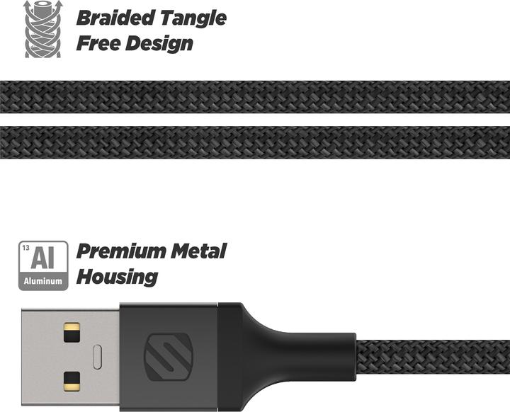 Actual product image Scosche USB-A — Lightning (0.30 m, USB 3.0)
