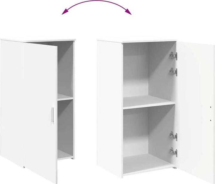 Produktbild vidaXL Lagerschrank Weiss 50x45x103,5 cm Holzwerkstoff Schrank Aktenschrank (45 x 50 x 103.50 cm)