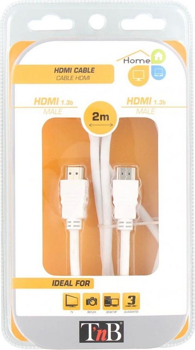 Produktbild T'nB CÂBLE HDMI 1.4 2M M/M (BLANC) (2 m, HDMI)