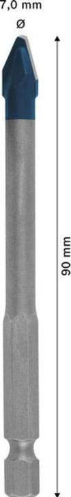 Produktbild Bosch Professional Zubehör EXPERT HEX-9 Hard Ceramic Bohrer, 7x90 mm (7 Millimeter)