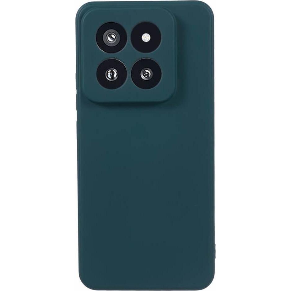 Cover-Discount Xiaomi 14 Pro - Silikon Gummi Hülle dunkelgrün (Xiaomi 14 Pro), Smartphone Hülle, Grün
