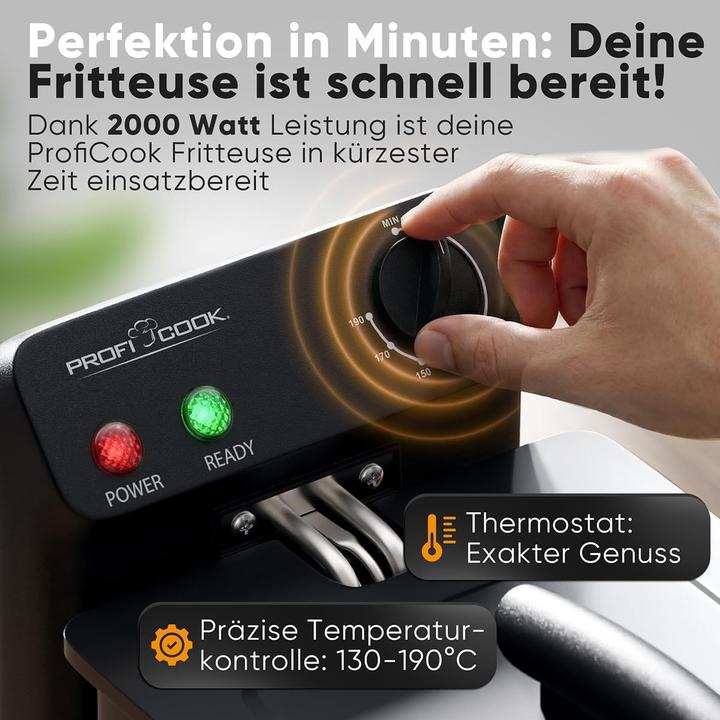 Produktbild BlockX Friteuse PC FR 1325 mit Kaltzone & Spritzschutz