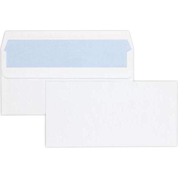 Blanke, Briefumschlag, Briefumschläge DINlang 110g/qm selbstklebend VE=500 Stück weiss (110 x 220 mm, 500 x)