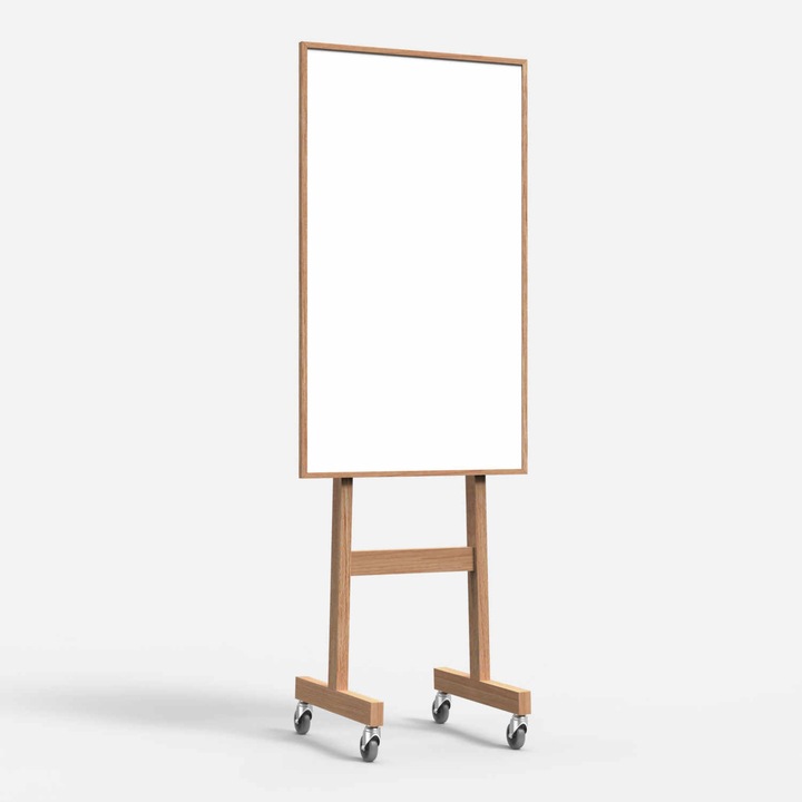 Actual product image Lintex Wood Mobile Whiteboard Writing Board (71 x 5 cm)