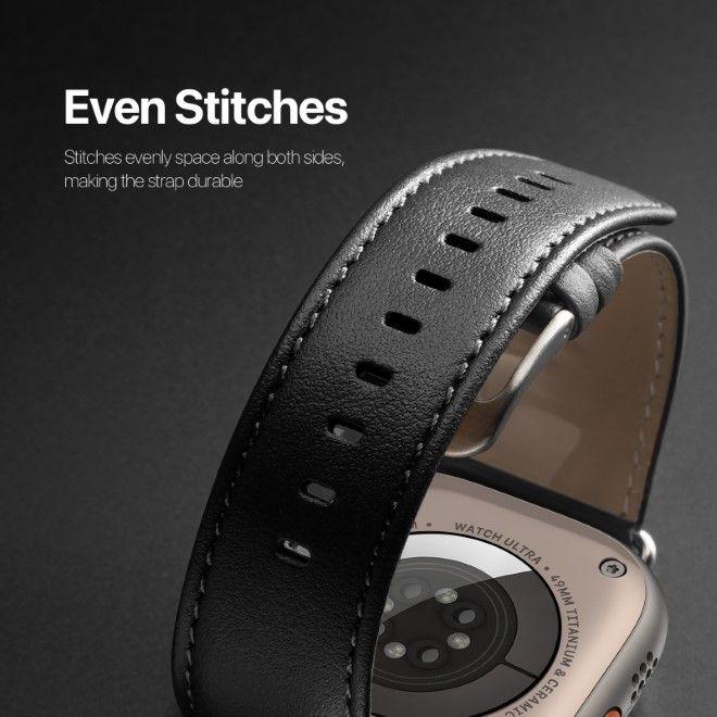 Actual product image Dux Ducis YS Series Genuine Leather Bracelet (38 mm, 40 mm, 41 mm, Genuine leather, Apple Watch Series 2, Apple Watch Series 3, Apple Watch Series 1, Apple Watch Series 4, Apple Watch Series 5, Apple Watch Series 6, Apple Watch Series 7, Apple Watch Series 8, Apple Watch Series 9, Apple Watch SE)
