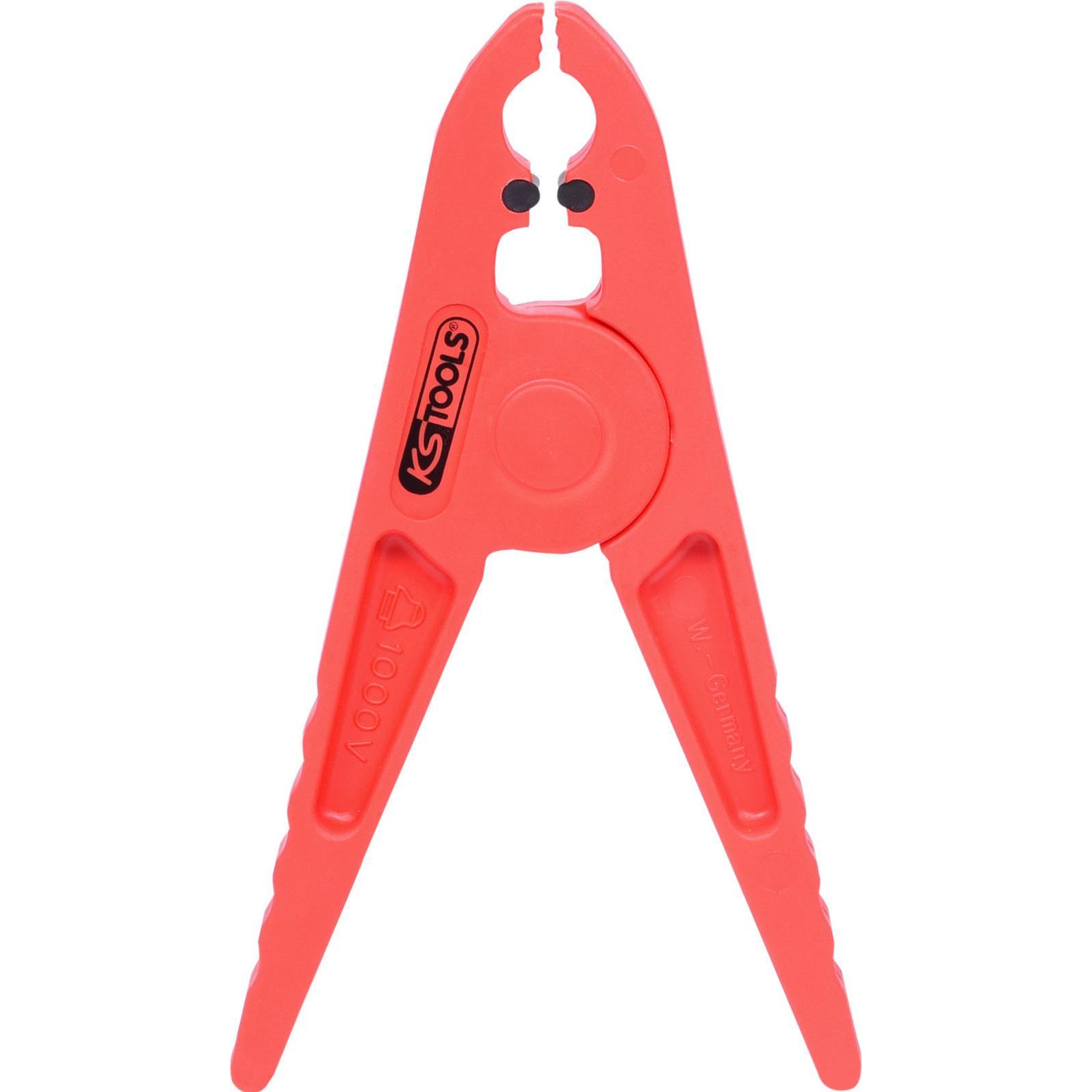KS Tools, Zange, Kunststoff-Klammer mit Schutzisolierung, gross, 160mm (160 mm)