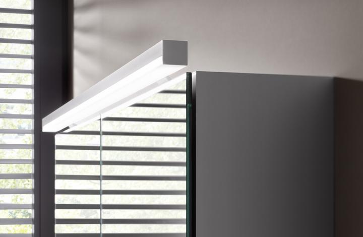 Produktbild Emco pure 2 Classic LED Lichtspiegelschrank mit Aufsatzleuchte, 2 Türen, 1000x711x153mm, 979705504