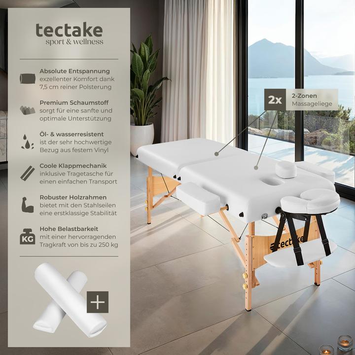Actual product image tectake Massage table