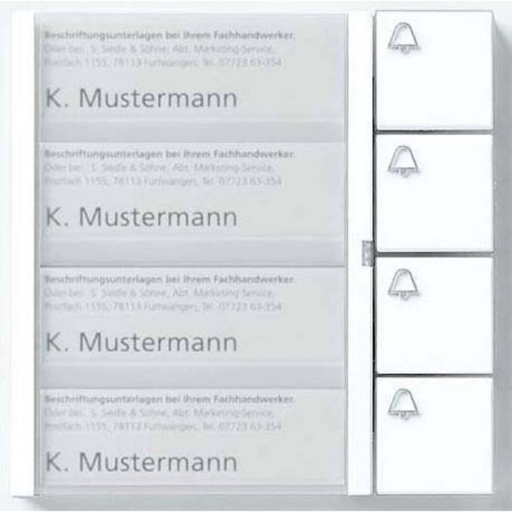 Produktbild Siedle Tastenmodul 4 Tasten TM 612-4 SM 200035528-00