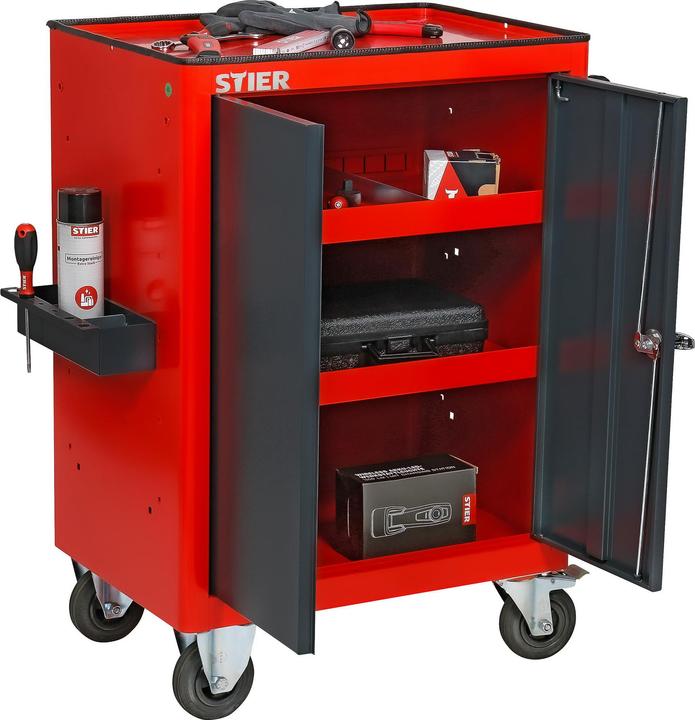 Produktbild Stier Schrankwagen mit 2 Einlegeböden (2x)