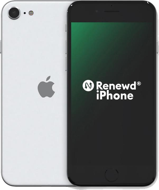 Actual product image Renewd iPhone SE 2020 (64 GB, White, 4.70", 12 Mpx, SIM + eSIM, A / Like new)