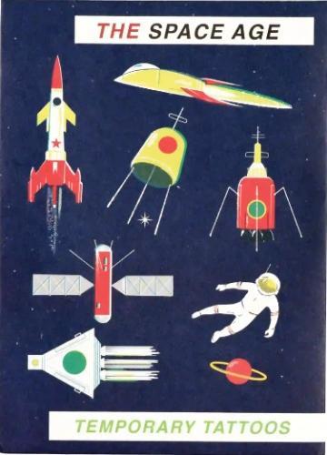 Actual product image Rex London Temporary Tattoos Space Age