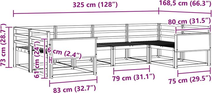 Produktbild vidaXL Outdoor-Sofagarnitur