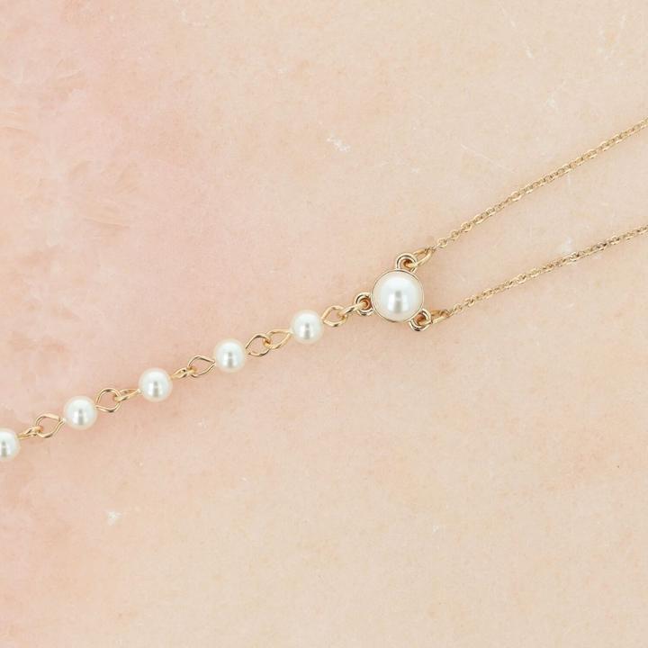 Produktbild Otazu - Pearl Anklet Fusskette - Cream (1 cm)