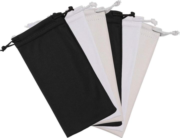 Only-Bags.Store Mikrofaser Brillenetuis Sonnenbrillentaschen 6 Stück, Slip in Brillen Sonnenbrillentaschen