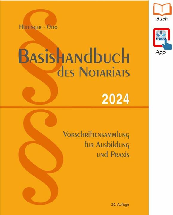 Produktbild Basishandbuch des Notariats 2024 (Deutsch, Dirk Dr. Otto, 2024)