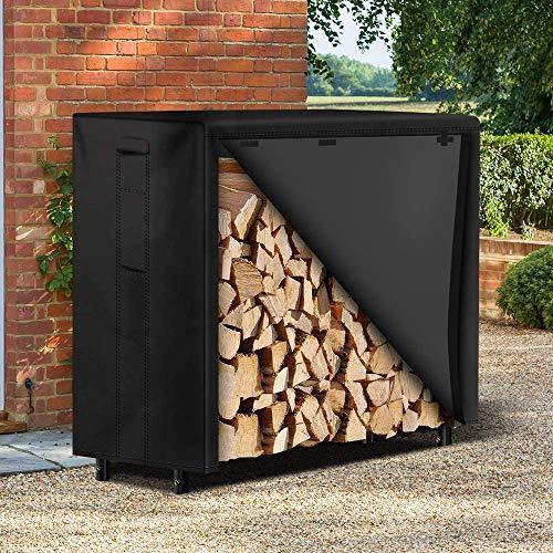 Actual product image Amagabeli Firewood rack