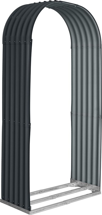 Produktbild Keller Fahnen Kaminholzregal Wave-Hochformat