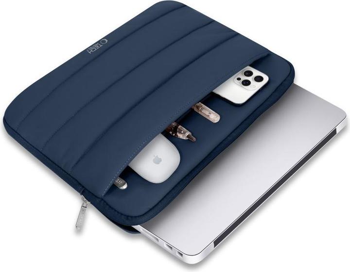Immagine prodotto Tech-Protect Tech-Protett Flauschige Laptoptasche 13-14 - Marineblau (14")