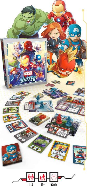 Actual product image Asmodée Marvel United (Ed. Italiana) (Italian, 1 - 4 Players)