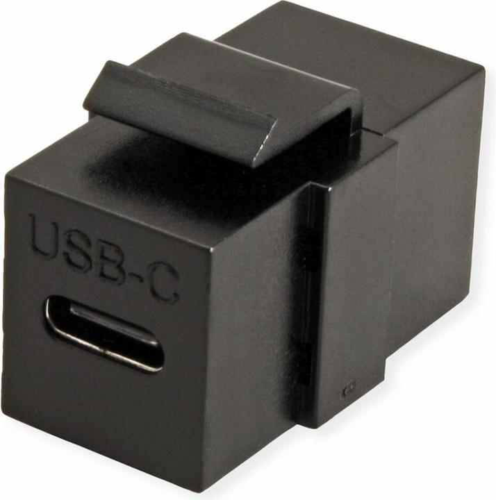 Produktbild Value USB Typ C Keystone Modul, schwarz (Keystone Modul, Netzwerk Zubehör)