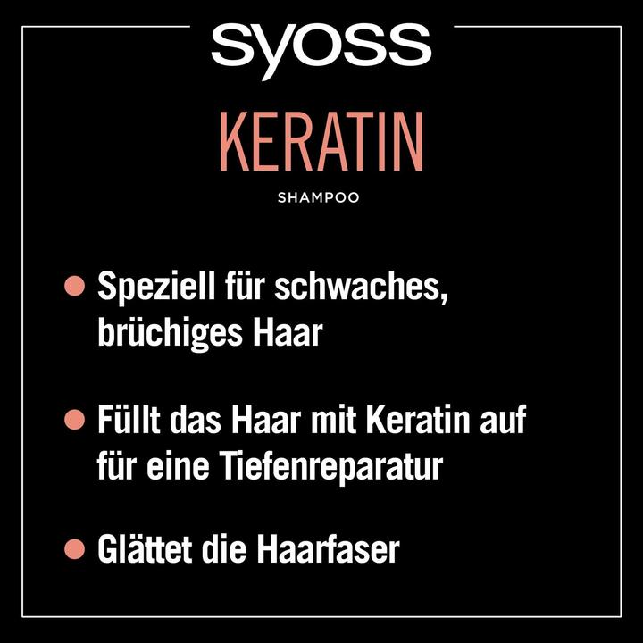 Image du produit Syoss Kératine (440 ml, Shampoing liquide)