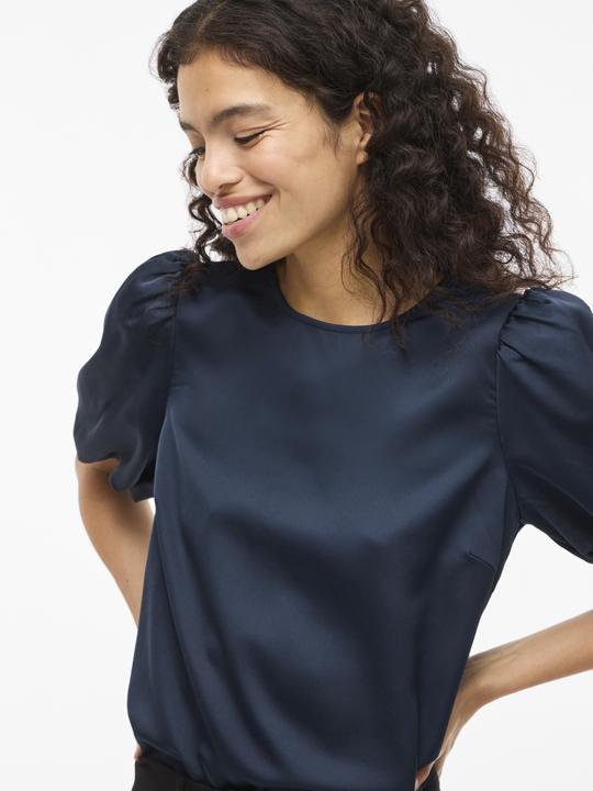 Produktbild Vila VIELLETTE Rundhals Oberteil mit kurzen Ärmeln (34)