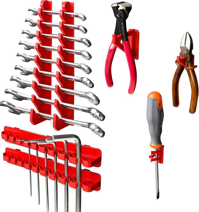 Actual product image Botle Storage system wall shelf, red