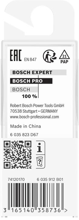 Actual product image Bosch Professional Zubehör Grooving cutter, 1/4", D1 9.5 mm, L 19.6 mm, G 51 mm
