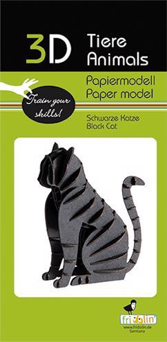 Produktbild Fridolin 3-D Papiermodell "Katze"