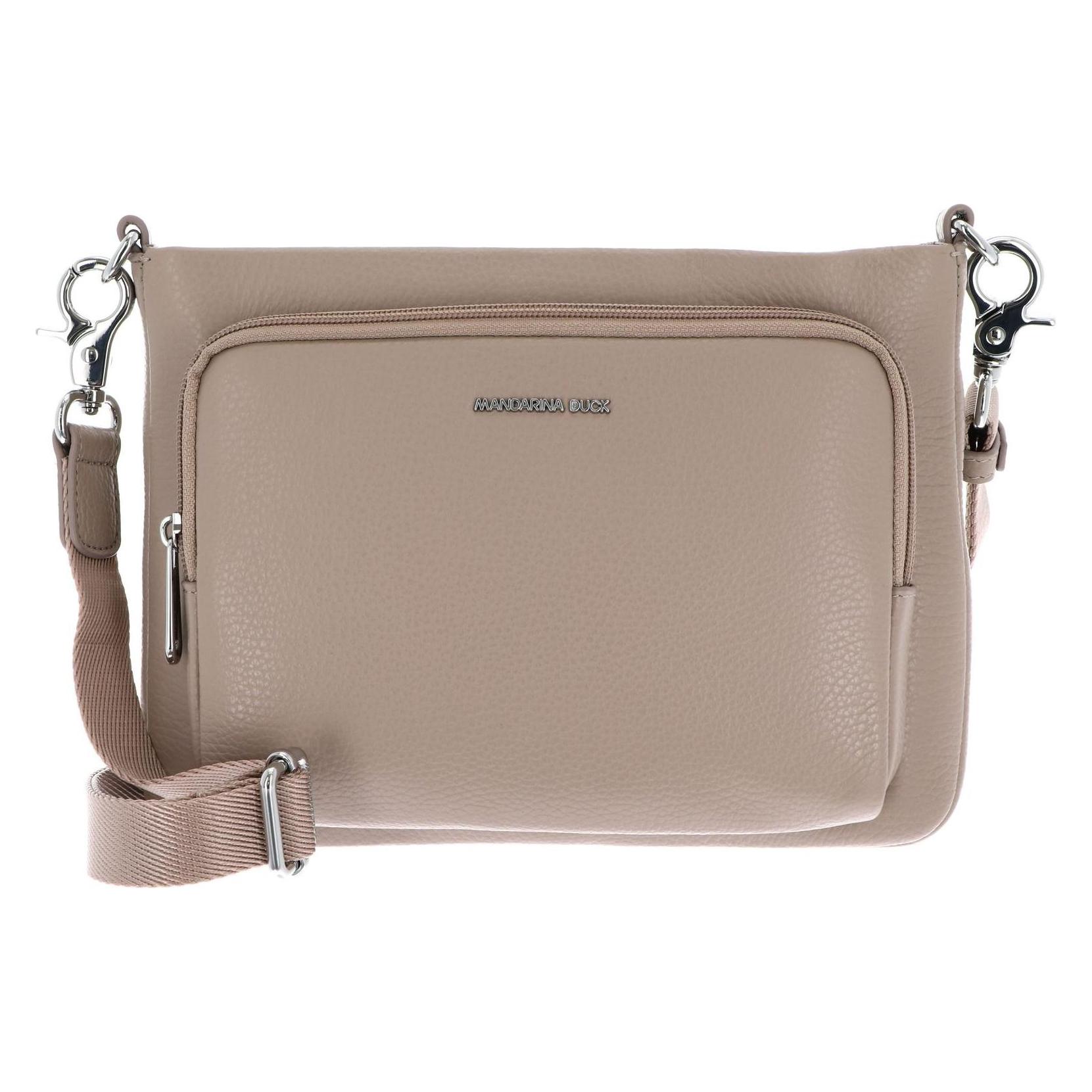 Mandarina Duck, Damen, Handtasche, Mellow Leather Crossover Bag, Braun