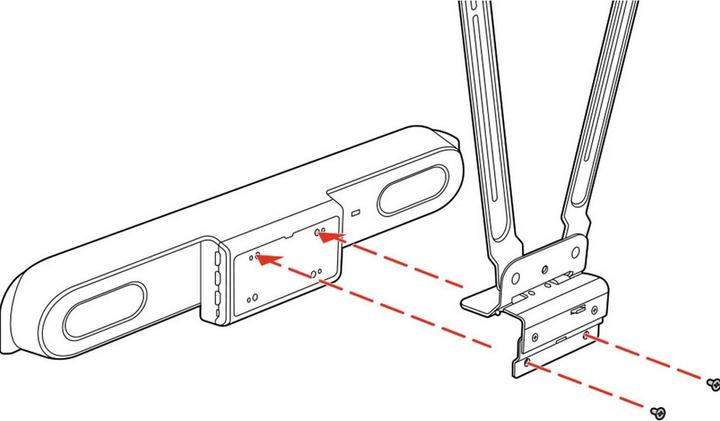 Actual product image Poly Studio X52/V52 VESA mount