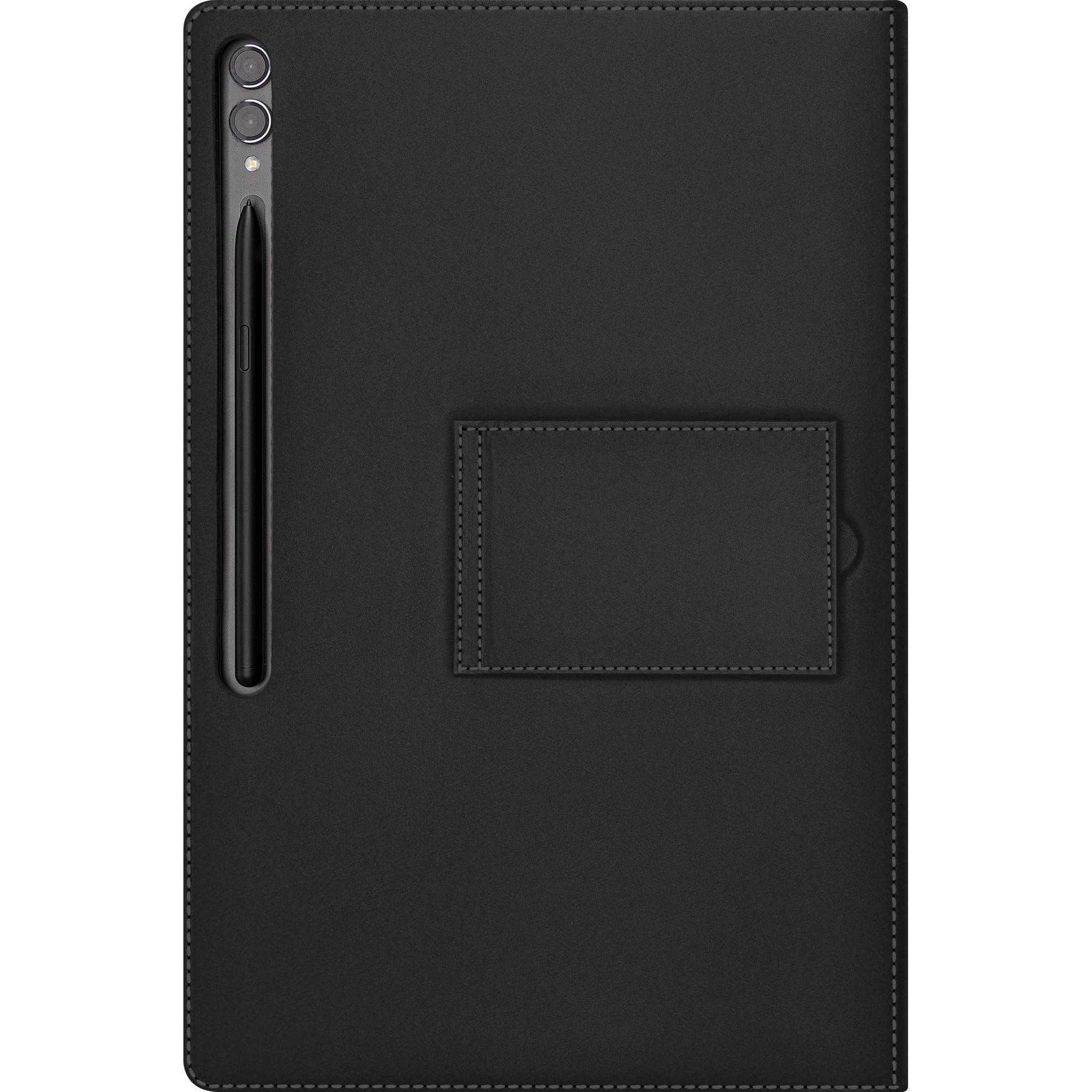 Thumbnail - Noreve Lederschutzhülle Samsung Galaxy Tab S9 Ultra + Book Cover Keyboard (Galaxy Tab S9 Ultra), Tablet Hülle, Schwarz