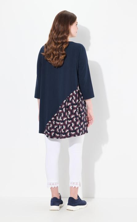 Produktbild Ulla Popken Shirt, A-Linie, U-Boot-Ausschnitt, 3/4-Arm (50, 52)