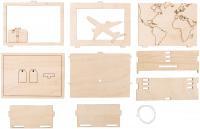 Actual product image Rayher Wooden 3D gift box Journey, FSCMixCred., Natural (1x)